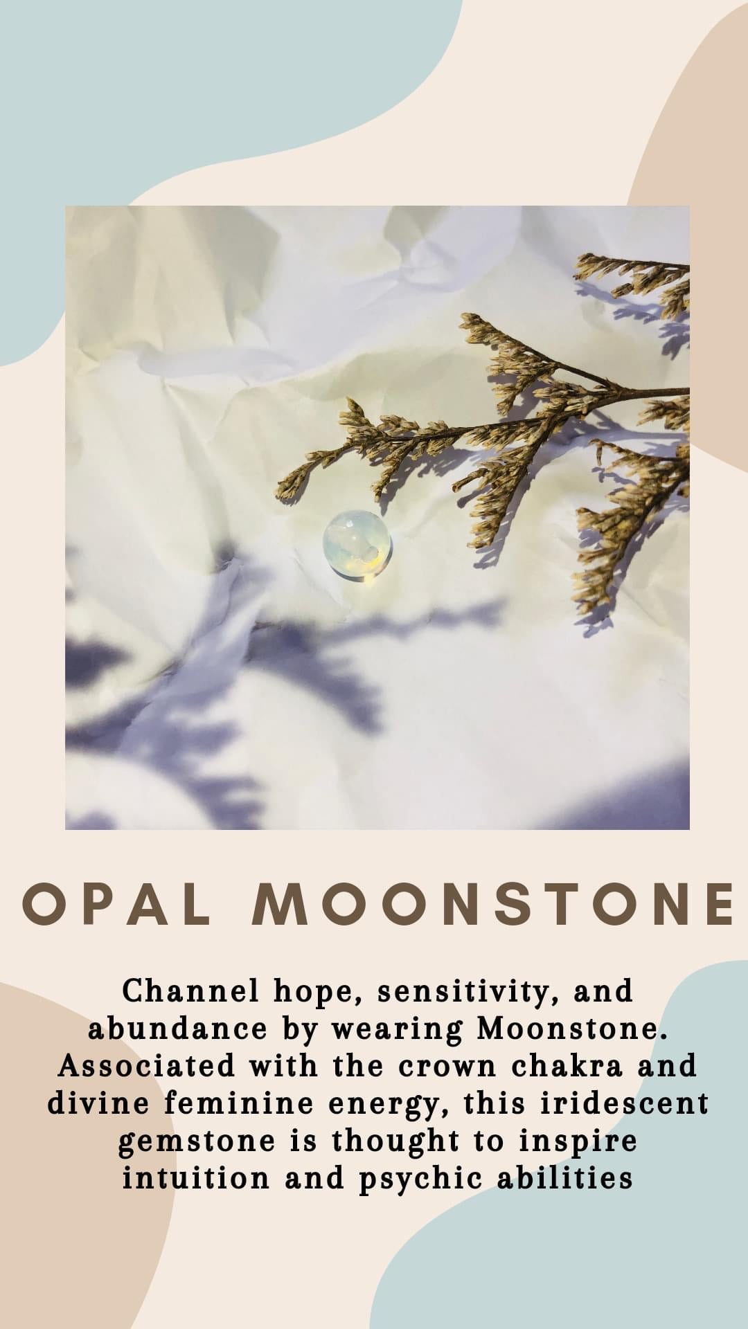 Opal Moonstone Wire Gem Rings